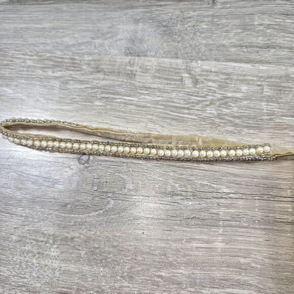 Beaded Clutch Evening Bag Formal Cocktail Purse Wristlet Satin Pearls Art Deco - Picture 6 of 7